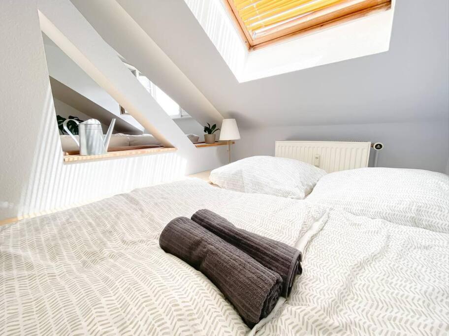 Schoene Ferienwohnung Mit Blick Ueber Stadtwald Leipzig Extérieur photo